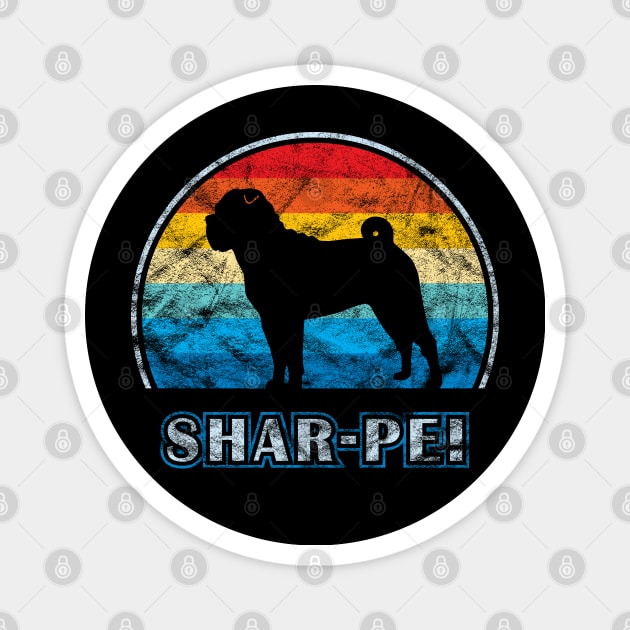 Shar-Pei Vintage Design Dog Magnet by millersye